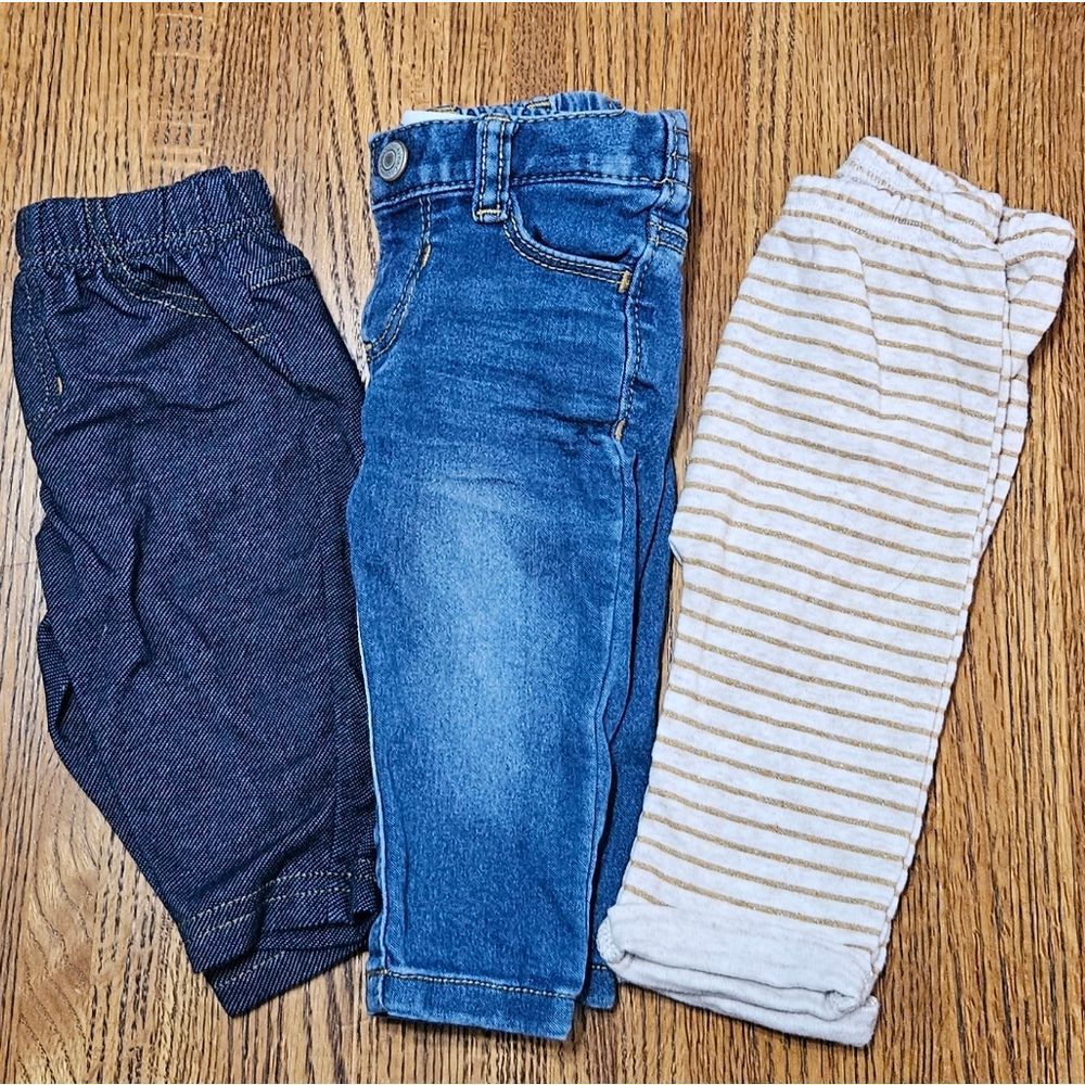 3 Peice Baby Girl Pants Bundle 0-3 Months